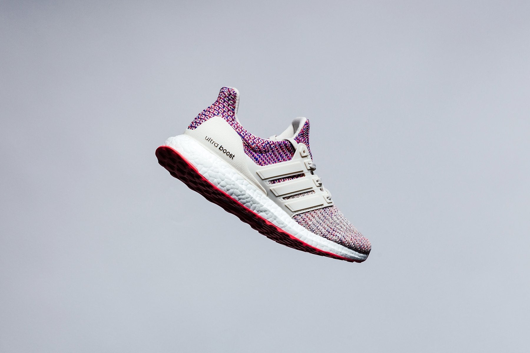Adidas Originals Women's Ultraboost "Clear Brown/Shock Red/Active Blue Feature Adidas Originals Women's Ultraboost "Clear Brown/Shock Red/Active Blue Feature