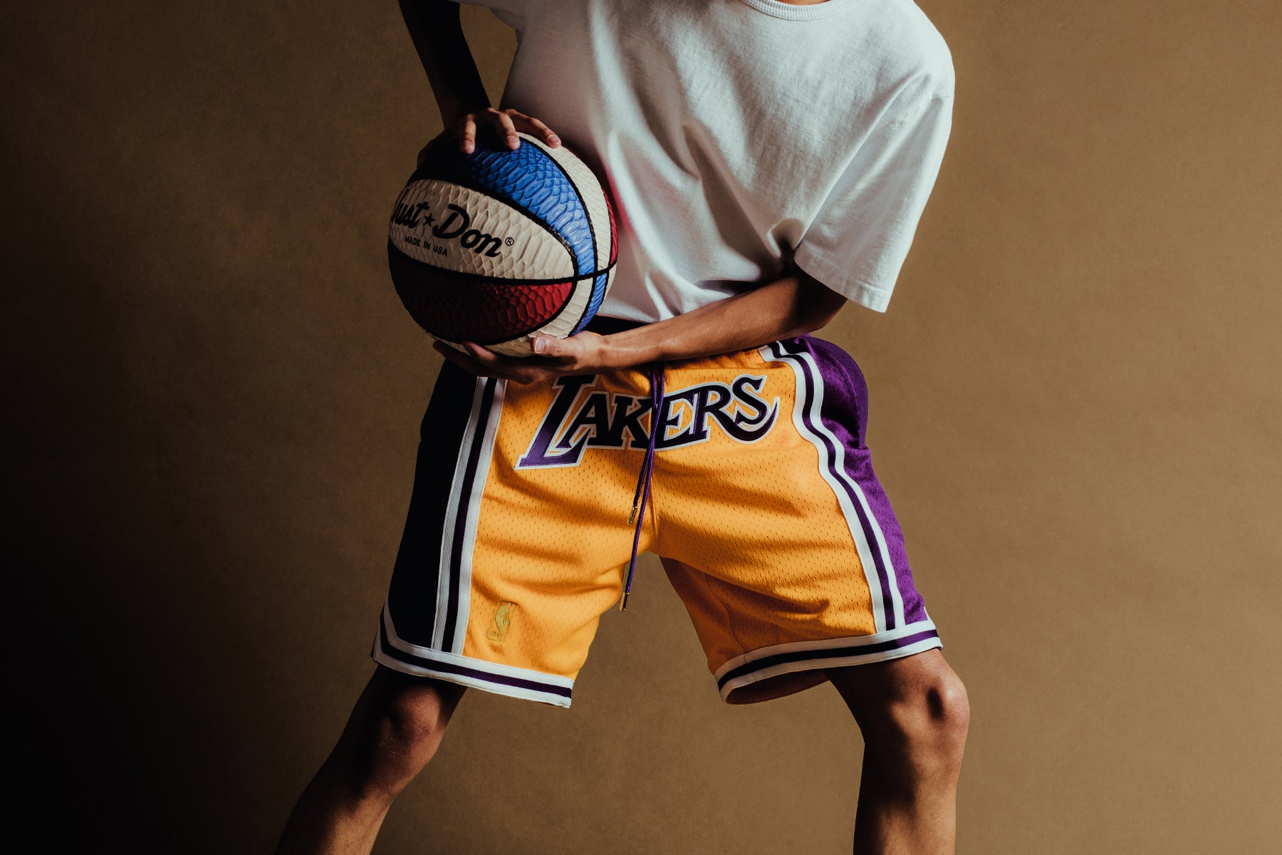 Los Angeles Lakers Mens Basketball shorts Just Don India