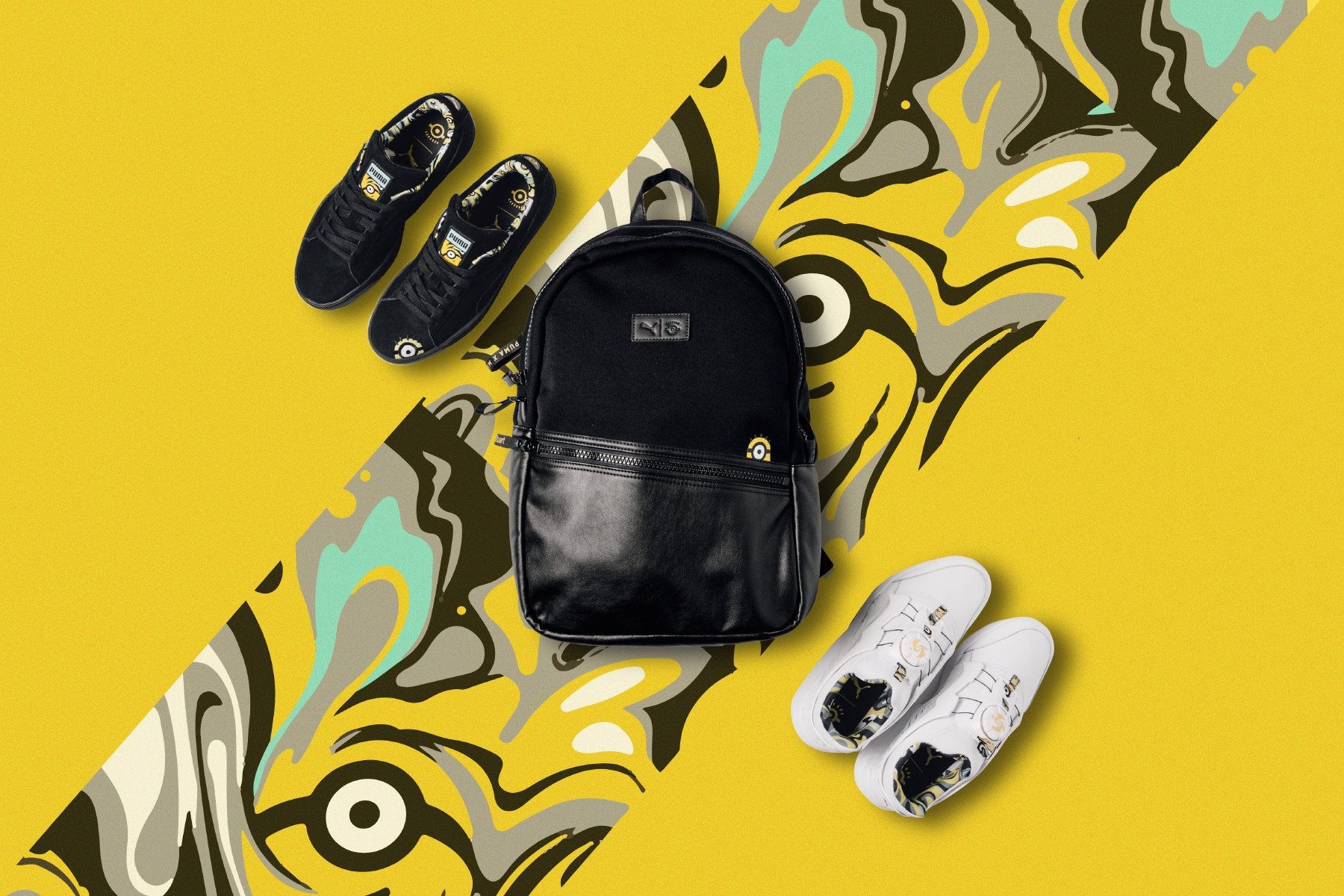 Puma x store minions backpack