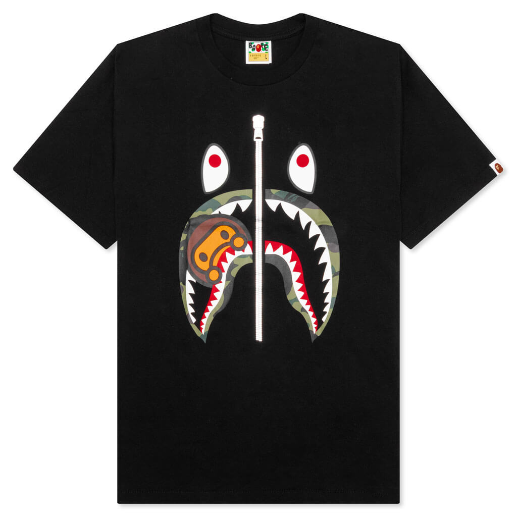 1st Camo Milo Shark Tee - Black/Green – Feature