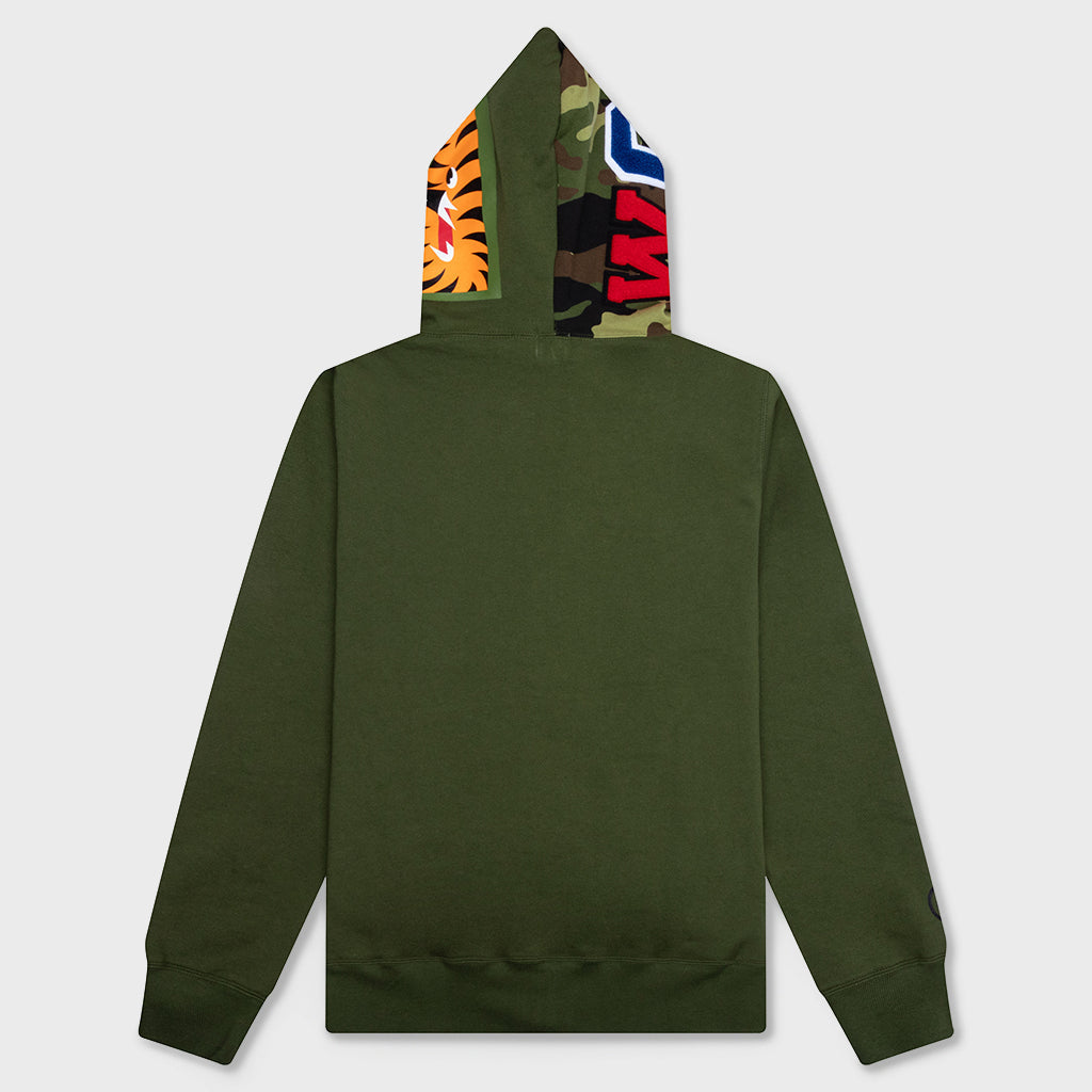 1st Shark Full Zip Hoodie - Olive Drab – Feature