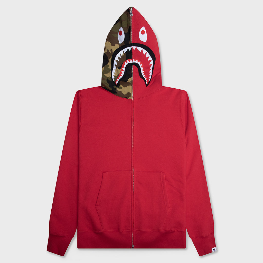 1st Shark Full Zip Hoodie - Red – Feature