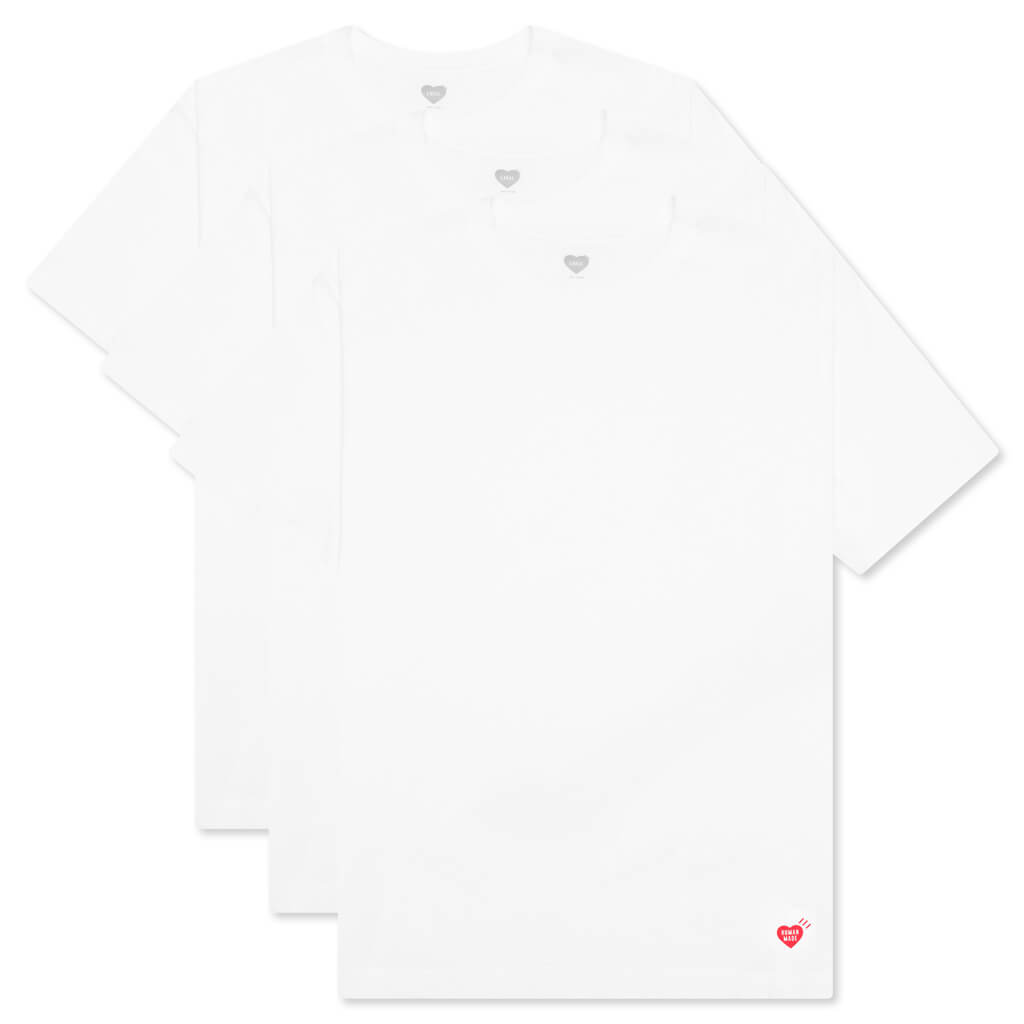 3 Pack T-Shirt Set - White – Feature