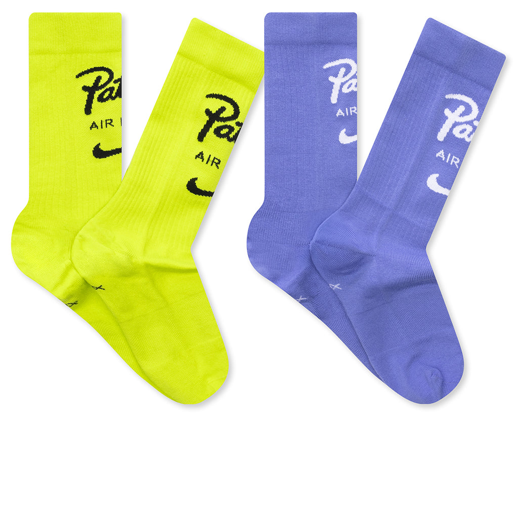 Nike x Patta Everyday Essentials Crew Socks (2 Pairs) Multi-Color