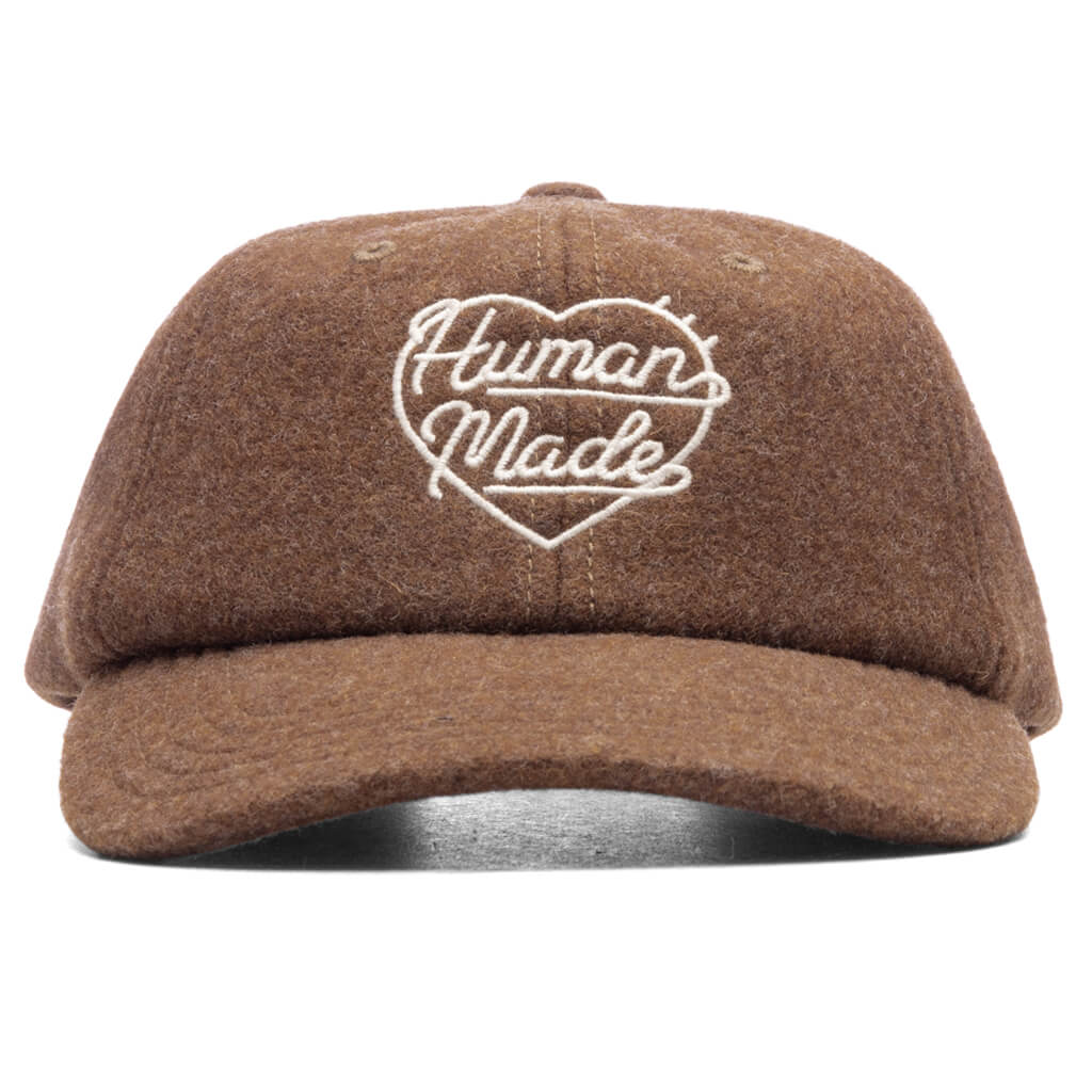 HUMAN MADE 6 PANEL WOOL CAP BROWN - キャップ