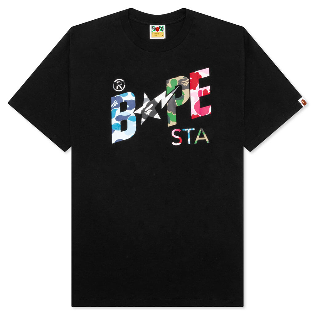 ABC Camo Crazy Bape Sta Logo Tee - Black – Feature