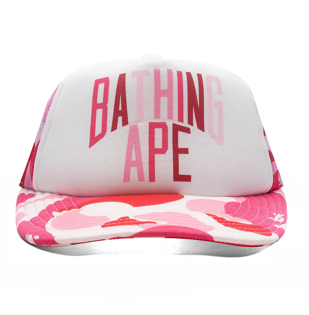 A BATHING APE 迷彩ピンクキャップ A BATHING APE 迷彩ピンクキャップ ABC camo pink キャップ a bathing