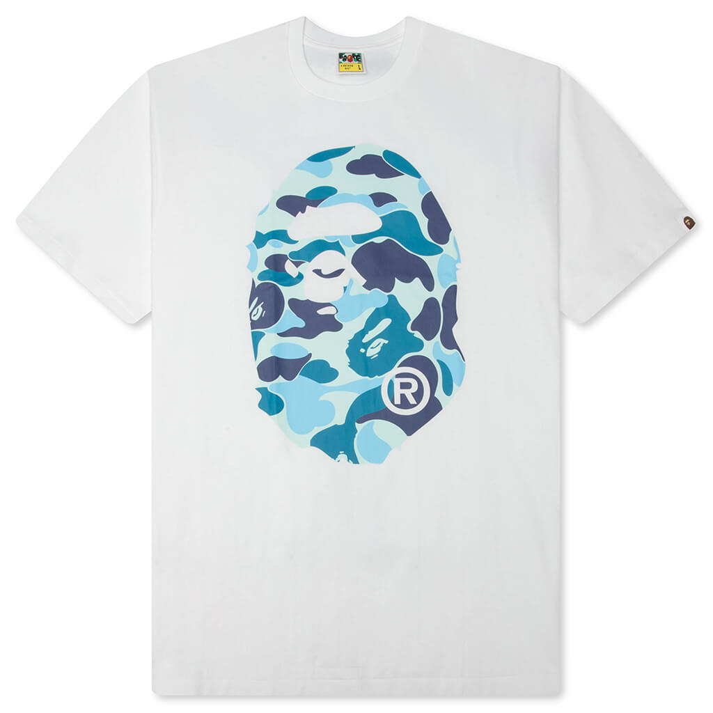 ABC Camo Big Ape Head Tee - White/Blue – Feature