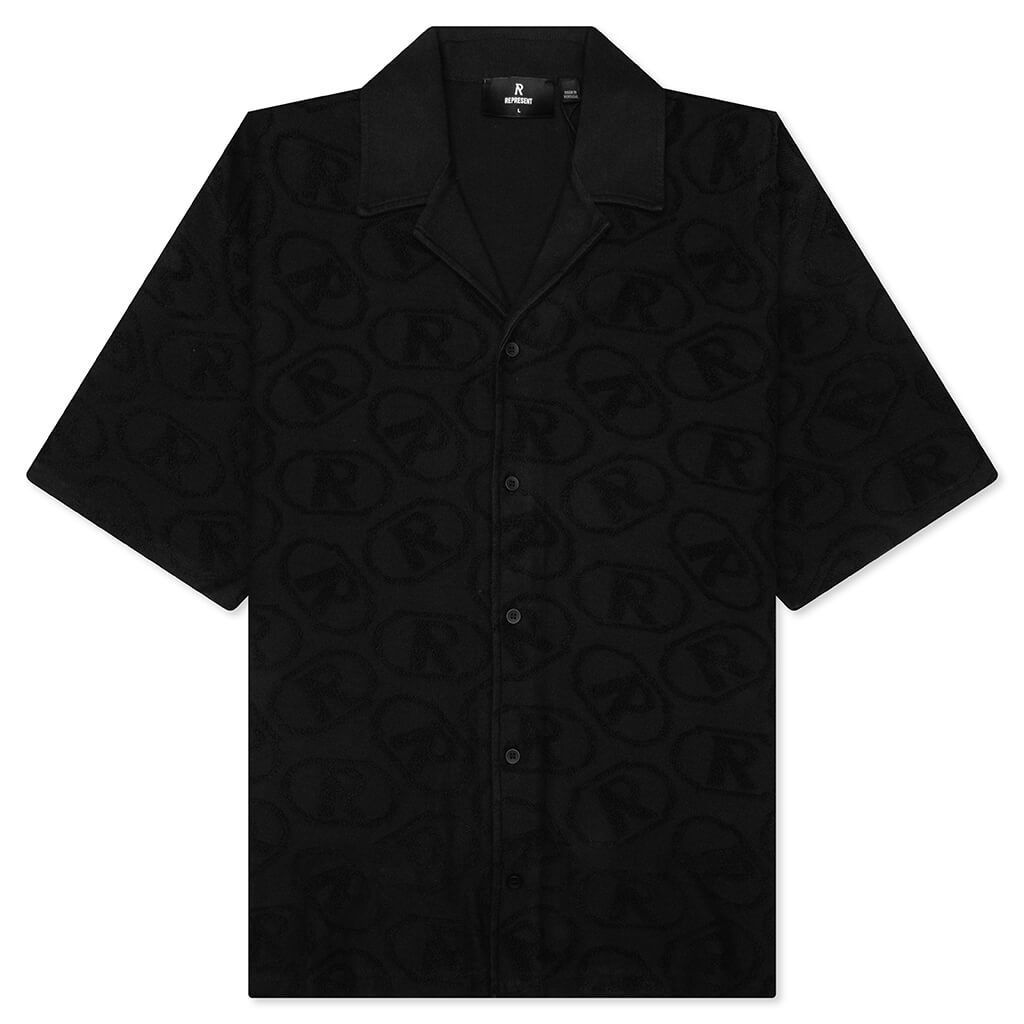 teloplan poter shirt ブラック AOP Towel Shirt - Black – Feature