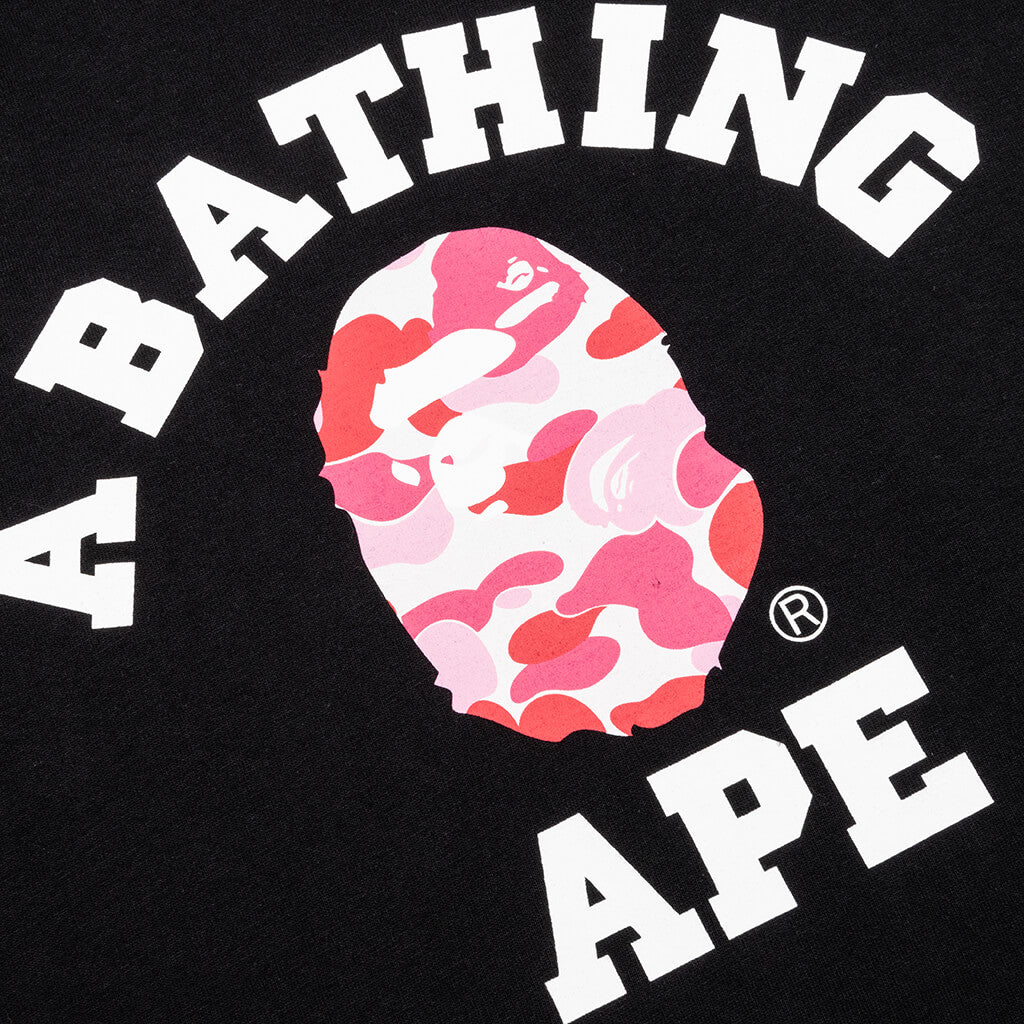 Abc Camo College Tee - Black/Pink – Feature