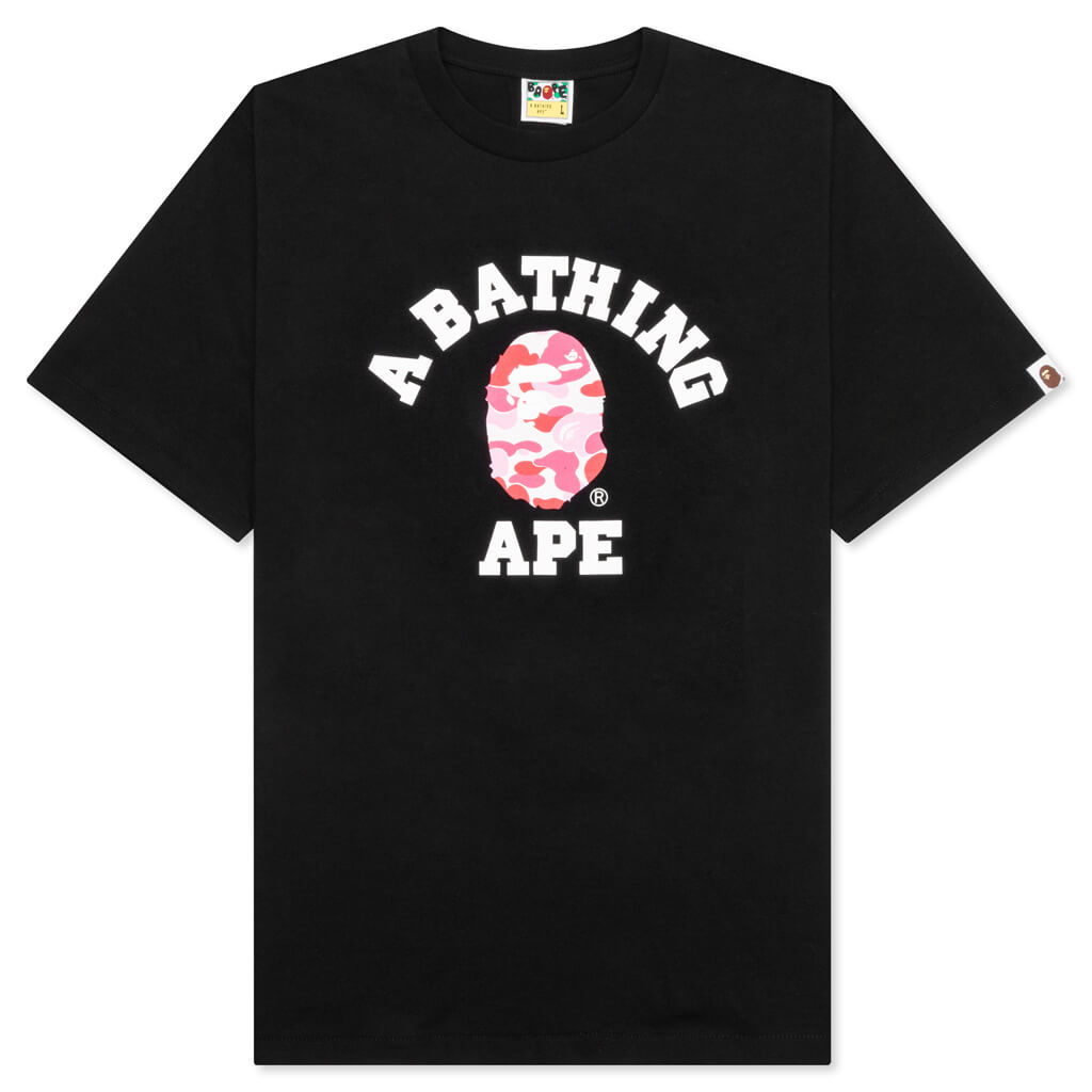 Abc Camo College Tee - Black/Pink – Feature