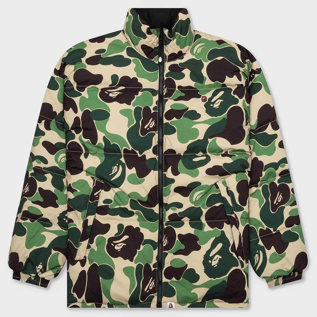 A BATHING APEミリタリージャケット緑カモ Abc Camo Reversible Down Jacket - Green – Feature