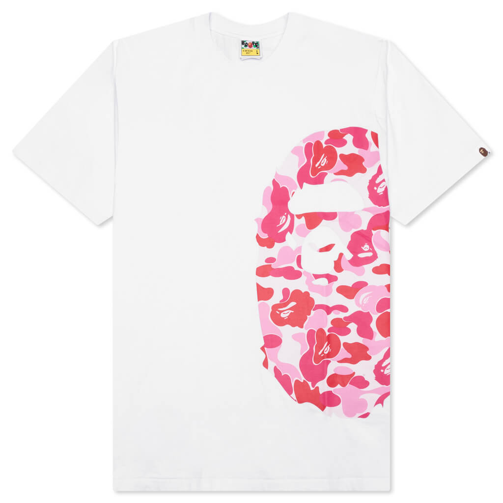 Abc Camo Side Big Ape Head Tee - White/Pink – Feature