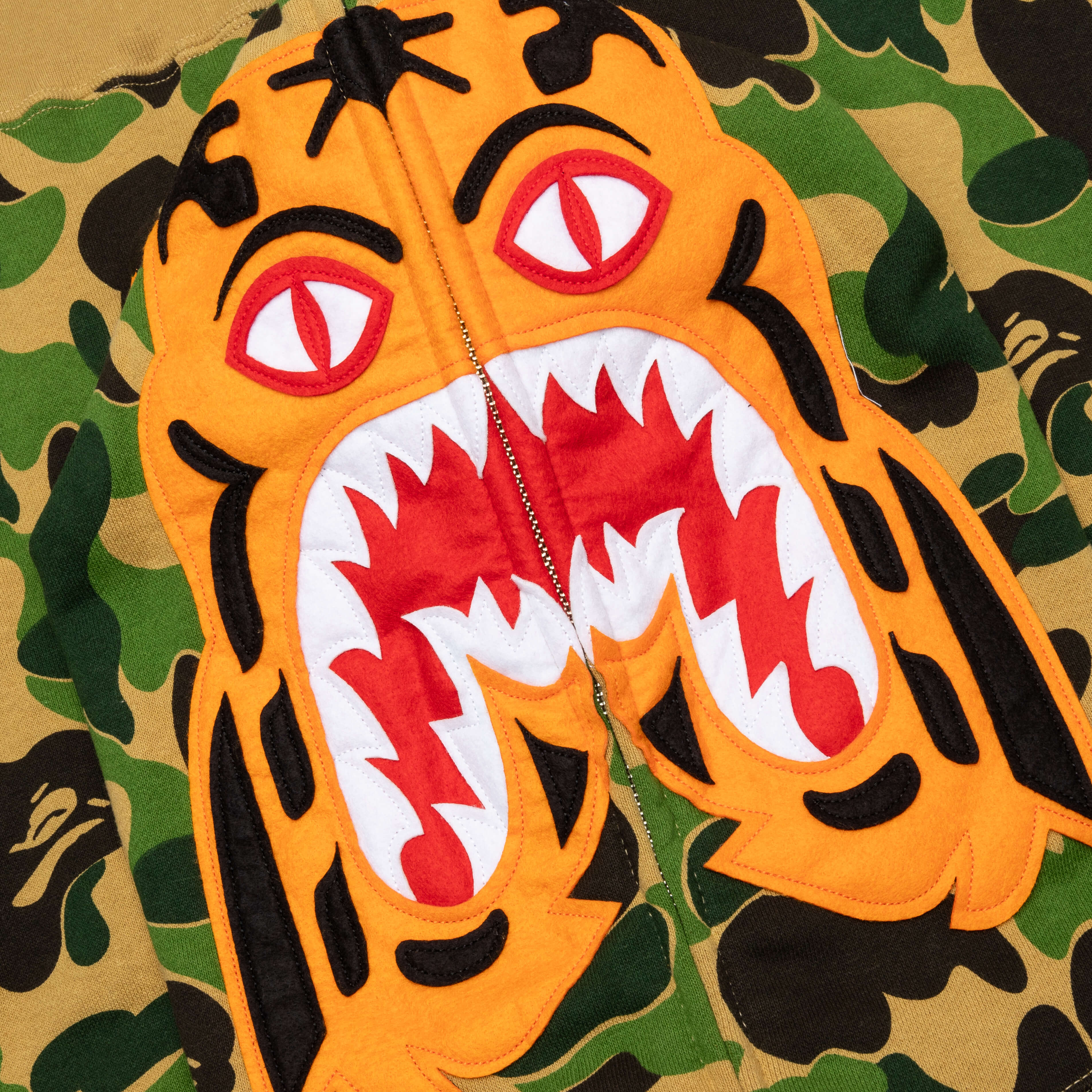 Abc Camo Tiger Full Zip Hoodie - Green – Feature