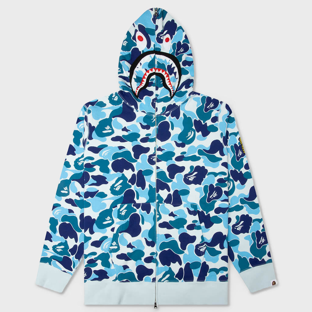 早い者勝ち！A BATHING APE ブラックキャミソール Y2K 00s ABC Camo 2nd Shark Full Zip Hoodie - Blue – Feature