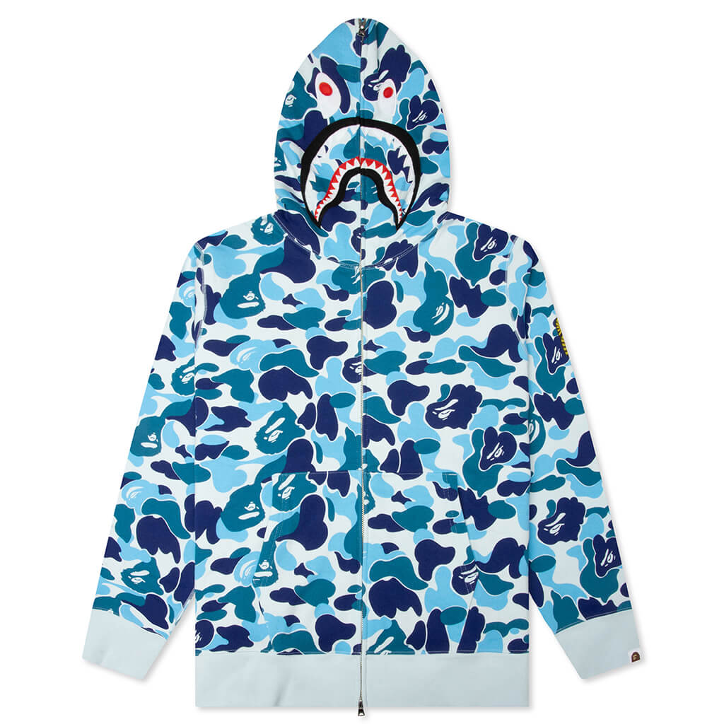 ABC Camo 2nd Shark Full Zip Hoodie - Blue – Feature