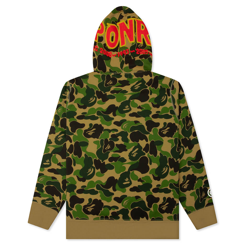 ABC Camo 2nd Shark Full Zip Hoodie - Green – Feature