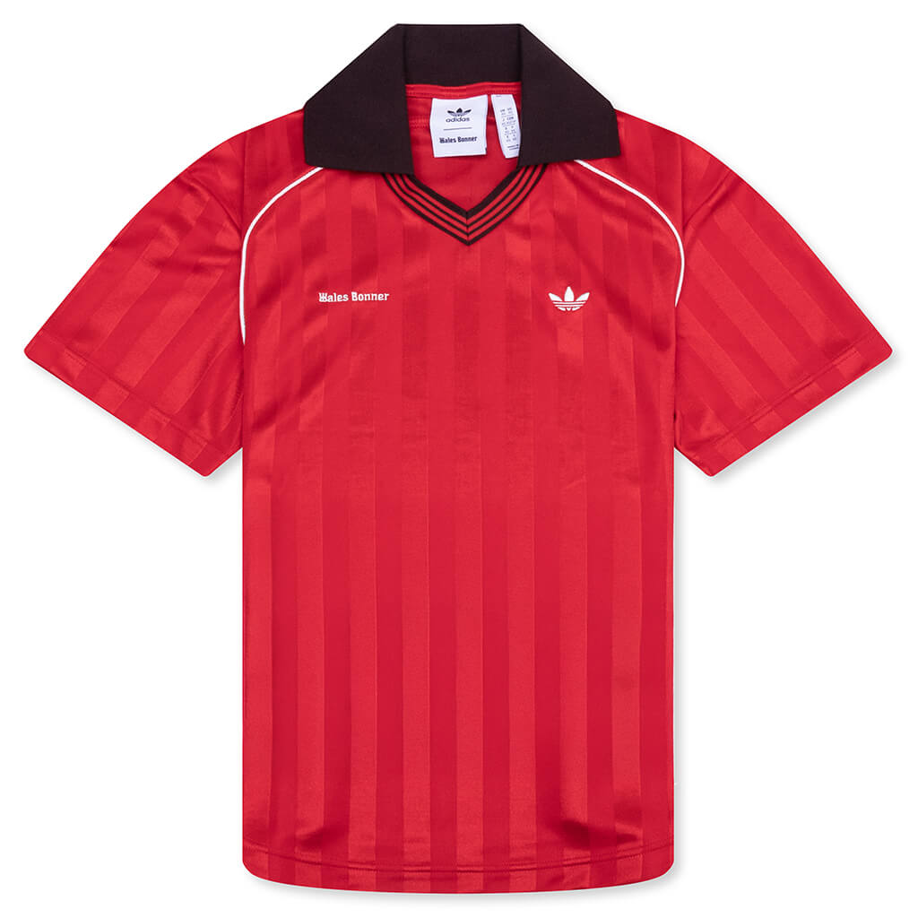 Adidas Originals x Wales Bonner Football Tee - Better Scarlet
