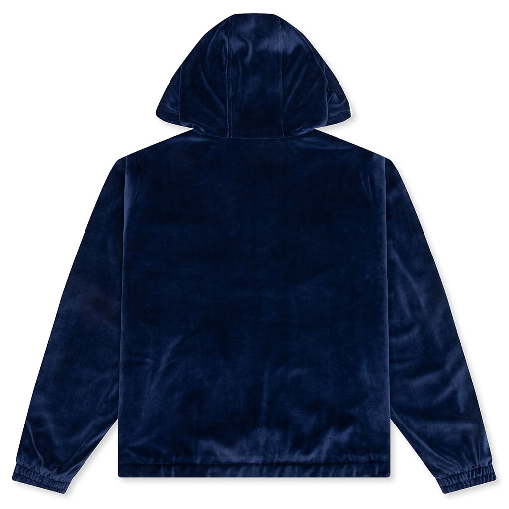 Wales Bonner ネイビー パーカー　ベロア Adidas Originals x Wales Bonner Velour Track Jacket - Collegiate