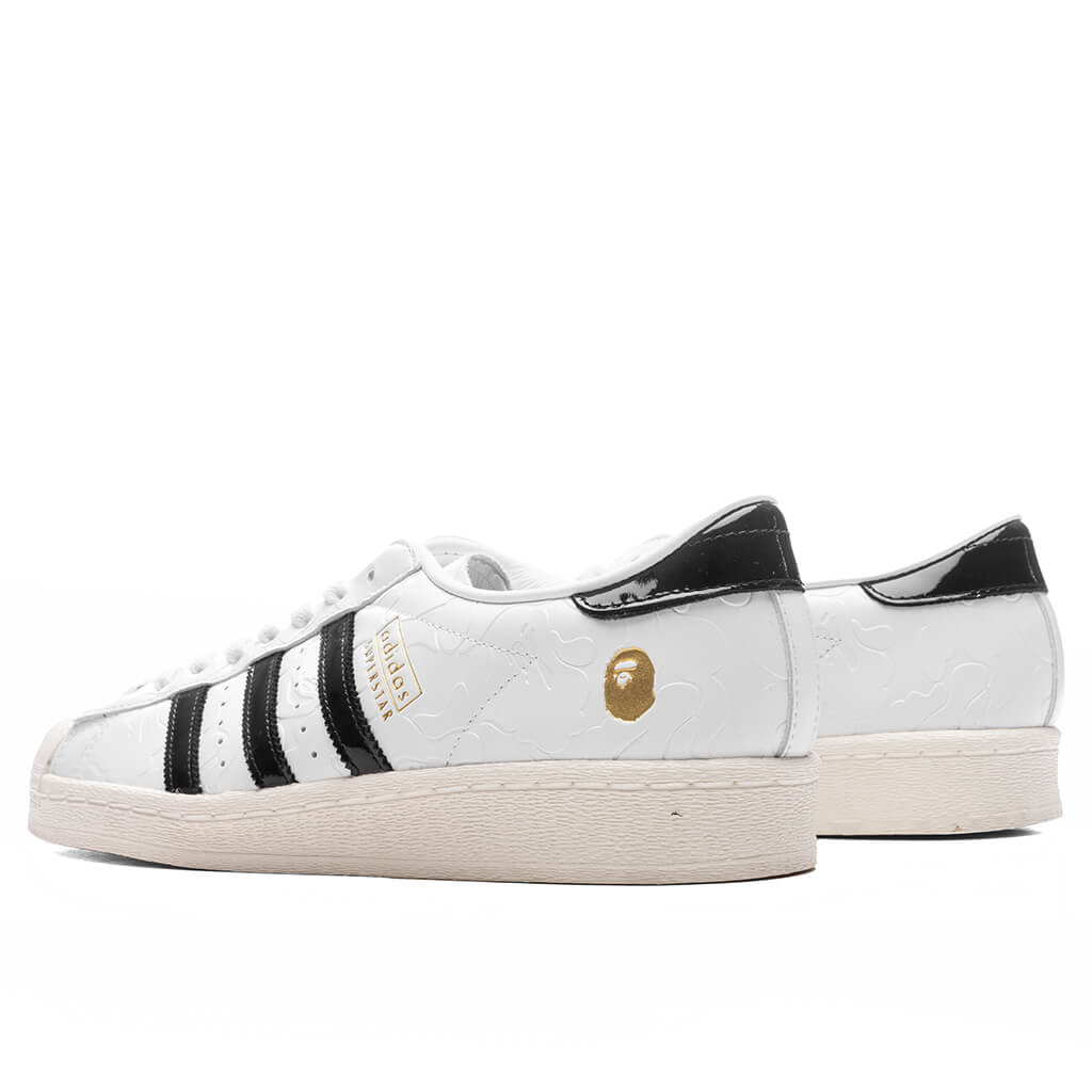 Adidas x BAPE Superstar - Cloud White/Core Black/Off White Feature Adidas x BAPE Superstar - Cloud White/Core Black/Off White Feature