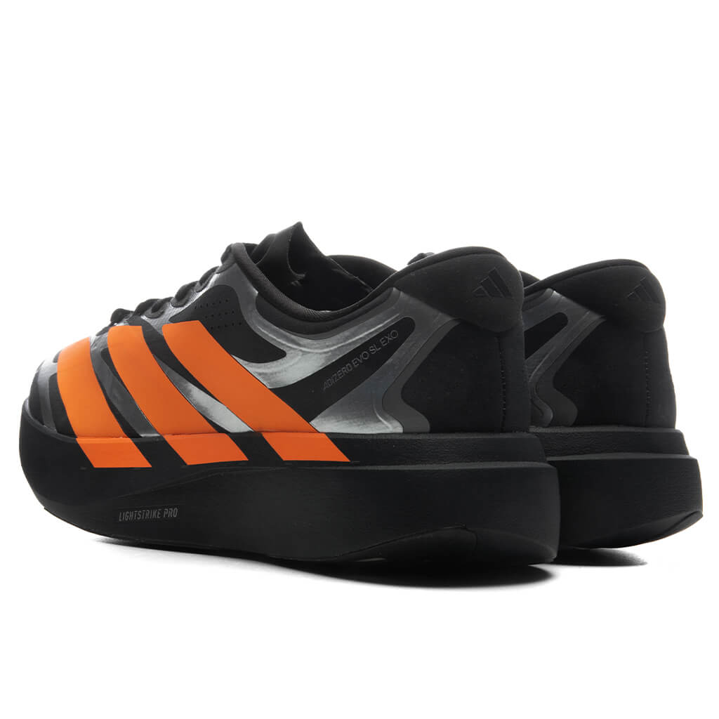 Adizero Evo SL EXO - Carbon/Lucid Orange/Silver Metallic – Feature