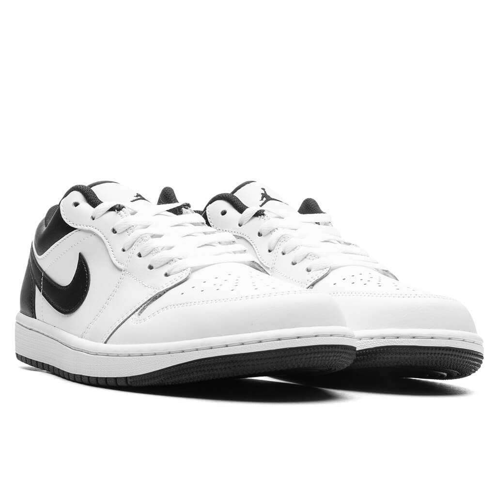 Jordan 1 black on sale and white low