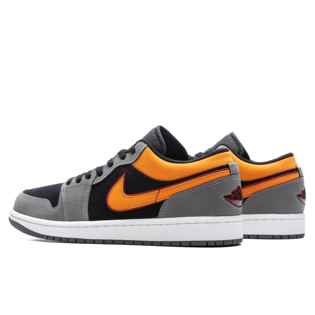 Air Jordan 1 Low SE Craft - Black/Vivid Orange/Light Graphite â Feature