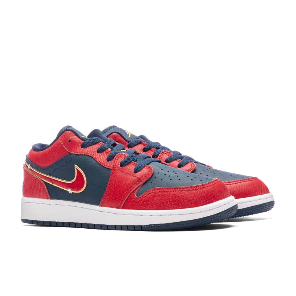 Air Jordan Low SE (GS) Armory Navy/Sport Red/Metallic Gold