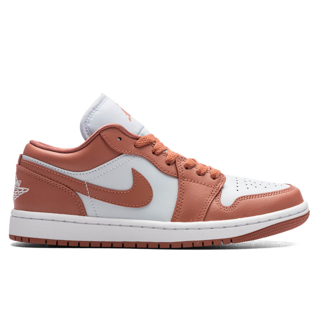 Air Jordan 1 Low Women's 'Pink Salmon' - Pure Platinum/Sky J Orange/Wh â Feature