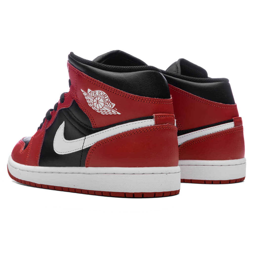 Air Jordan Mid Black/White/Gym Red - Main Image