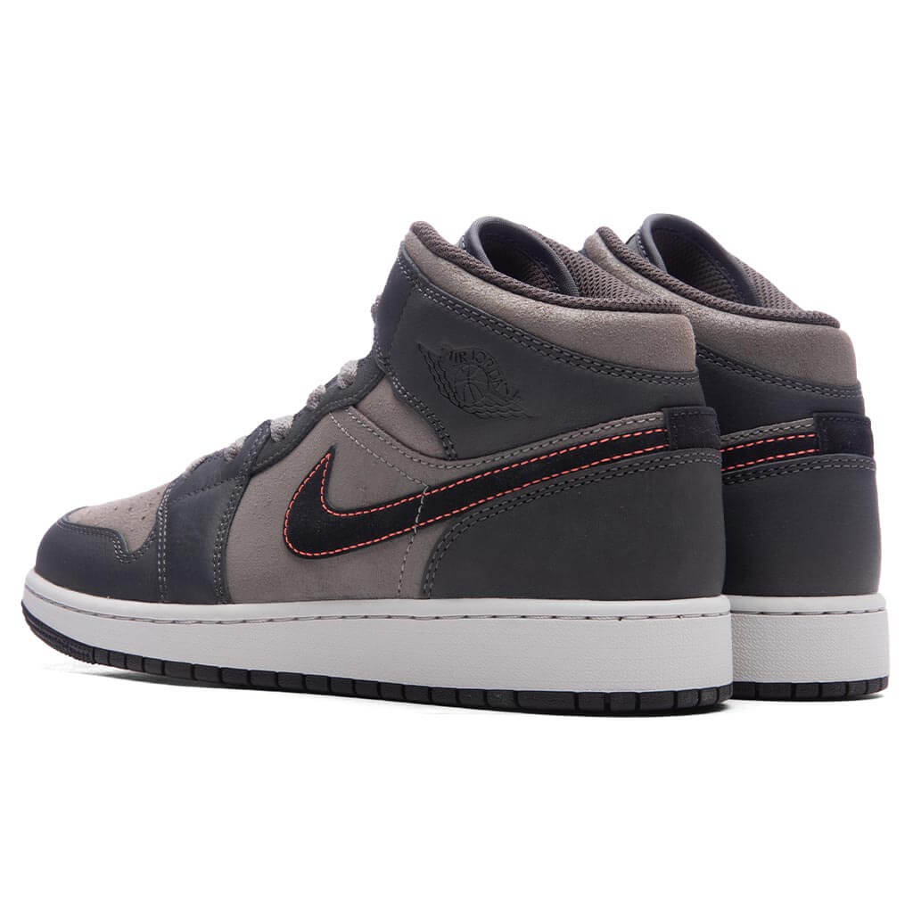 Air Jordan 1 Mid SE BG (GS) - Night Stadium/Black/Flat Pewter â Feature