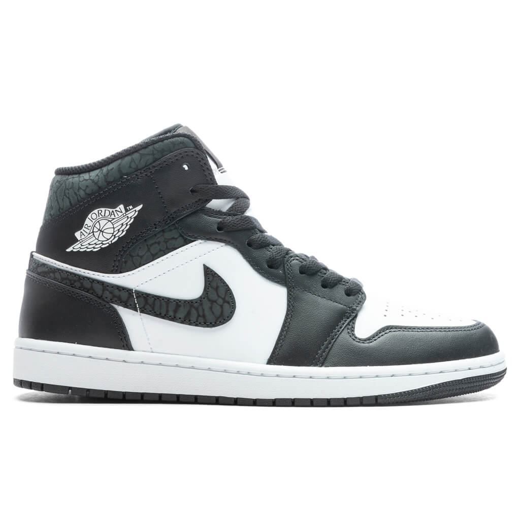 Air Jordan 1 Mid SE - Off Noir/Black/White â Feature