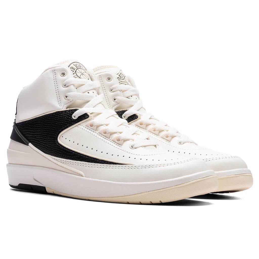 Women's Air Jordan 2 Retro - Sail/Coconut Milk/Black â Feature
