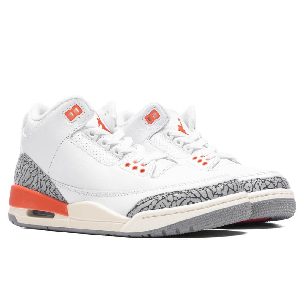 Women's Air Jordan 3 Retro 'Georgia Peach' - White/Cosmic Clay/Sail â Feature