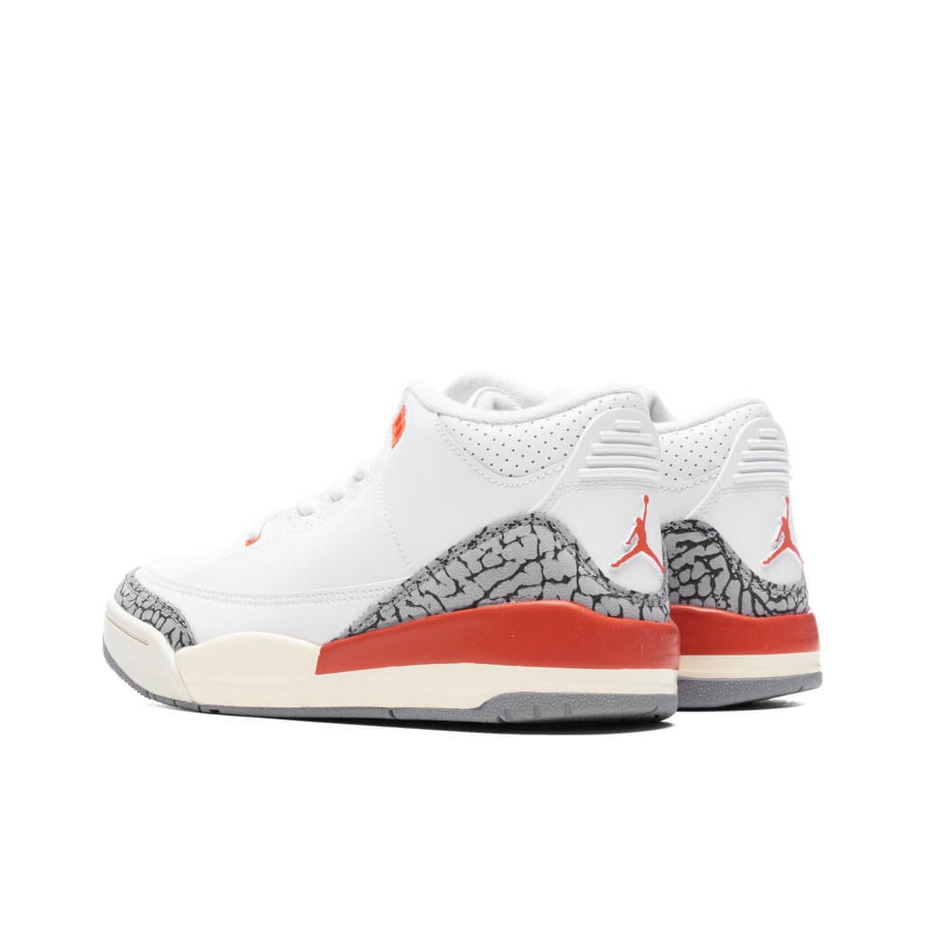 Air Jordan 3 Retro (ps) 'georgia Peach' - White Cosmic Clay Sail – Feature