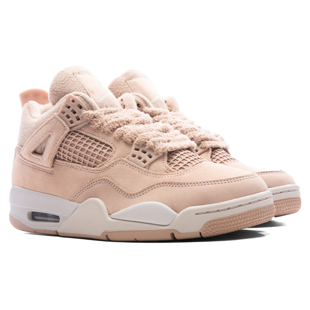 brown and white jordan 4