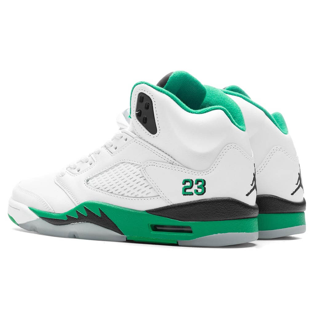 Women's Air Jordan Retro White/Lucky Green/Ice Blue – Feature