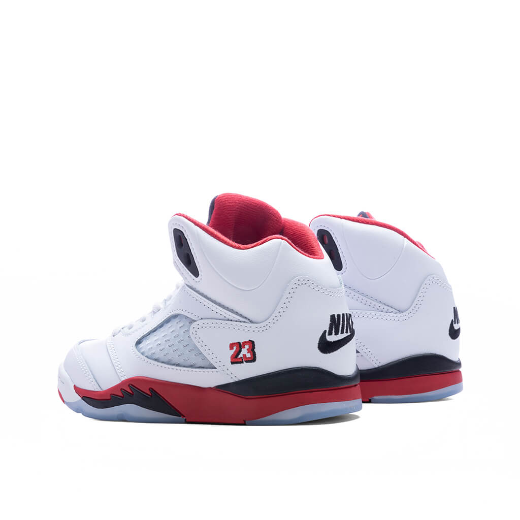 Air Jordan Retro OG Fire Red 'Black Tongue' (PS) White/Fire