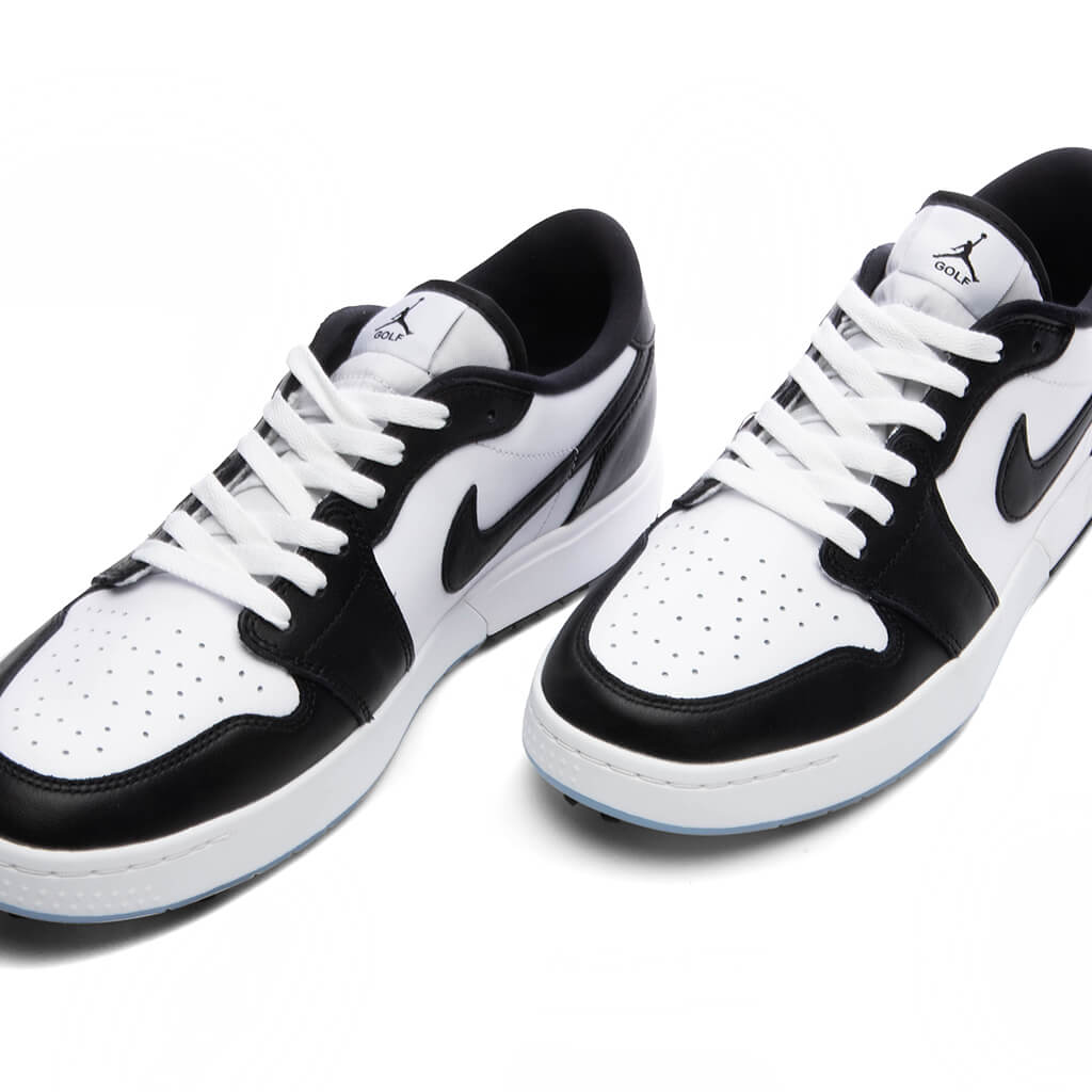 エアジョーダン 1 LOW G NRG US 9 ホワイト/ブラック Air Jordan 1 Low G Spiked - White/Black/White – Feature