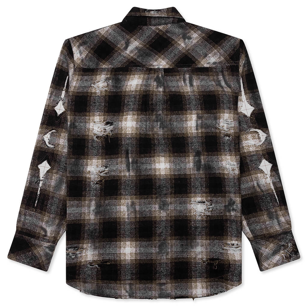 Angels Damaged Shirt - Brown – Feature