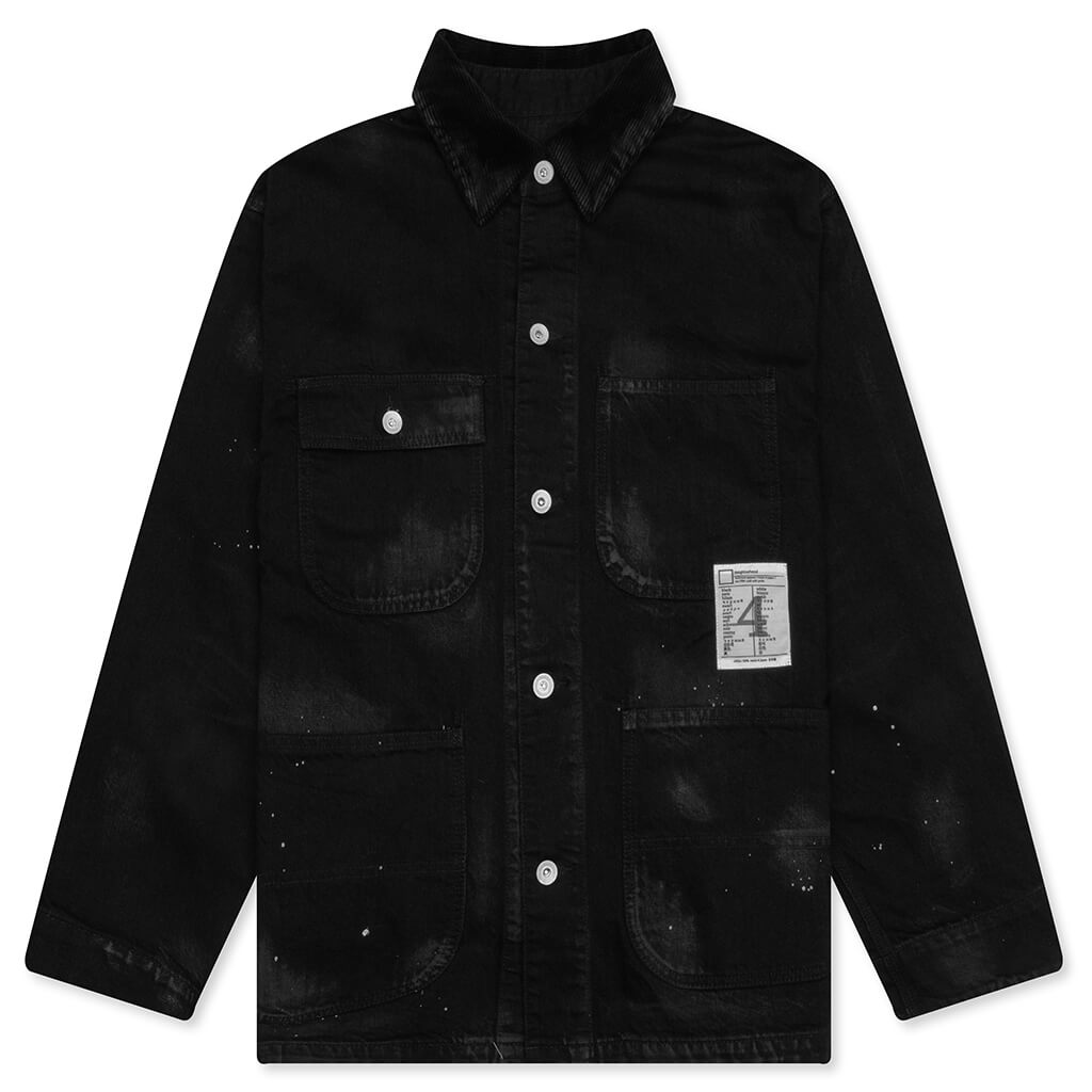 BW. Washed Coverall Jacket - Black – Feature