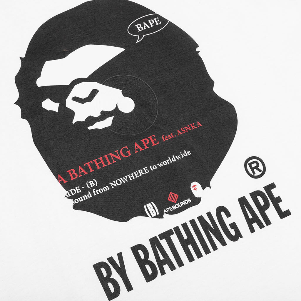 B)Y Bathing Ape Tee リラックス - White – Feature