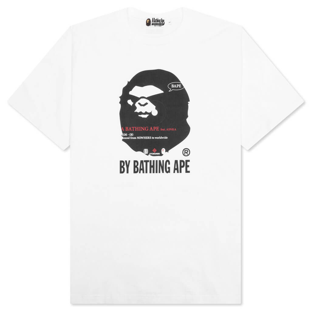 B)Y Bathing Ape Tee リラックス - White – Feature