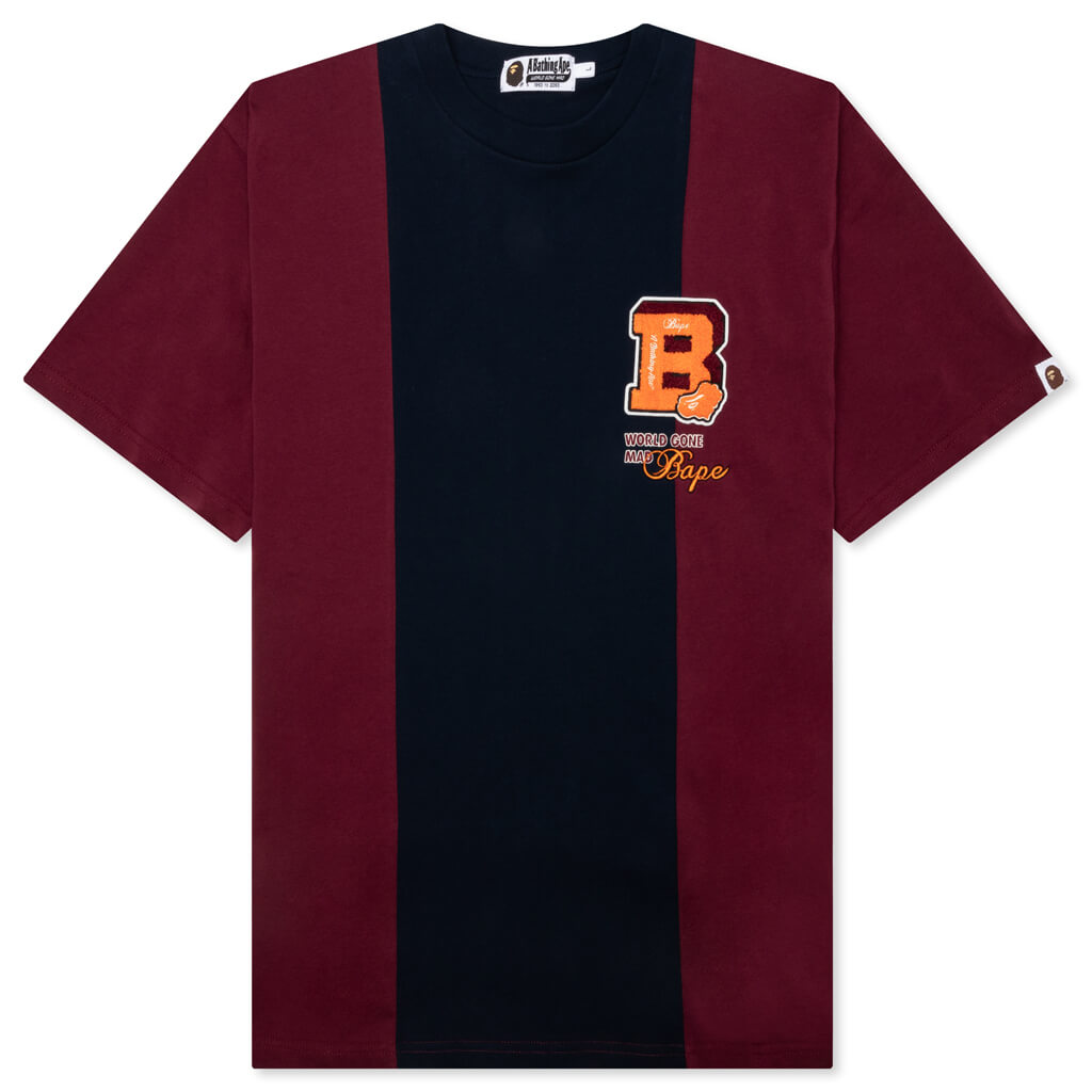 Bape Badges Color Blocking Tee - Navy – Feature