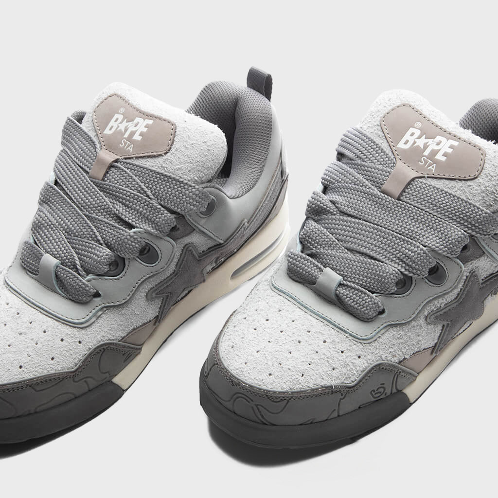 靴 BAPE STA GRAY BAPE Flip STA #1 M2 - Gray – Feature