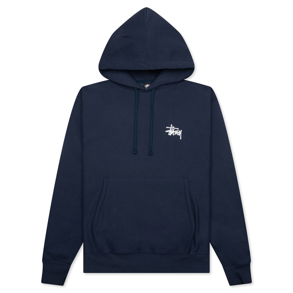 Basic Stussy Hoodie - Navy – Feature