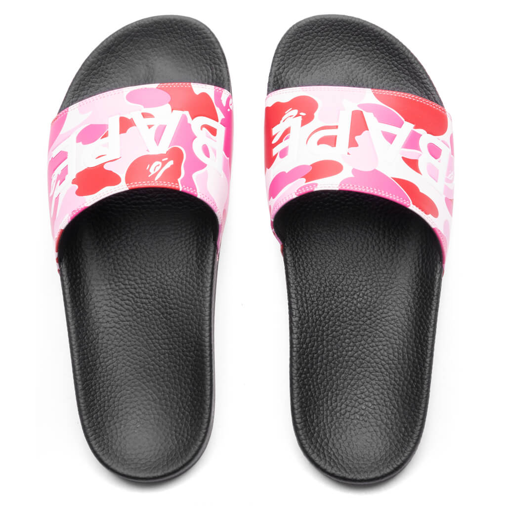 Abc Camo Slide Sandals Pink Feature