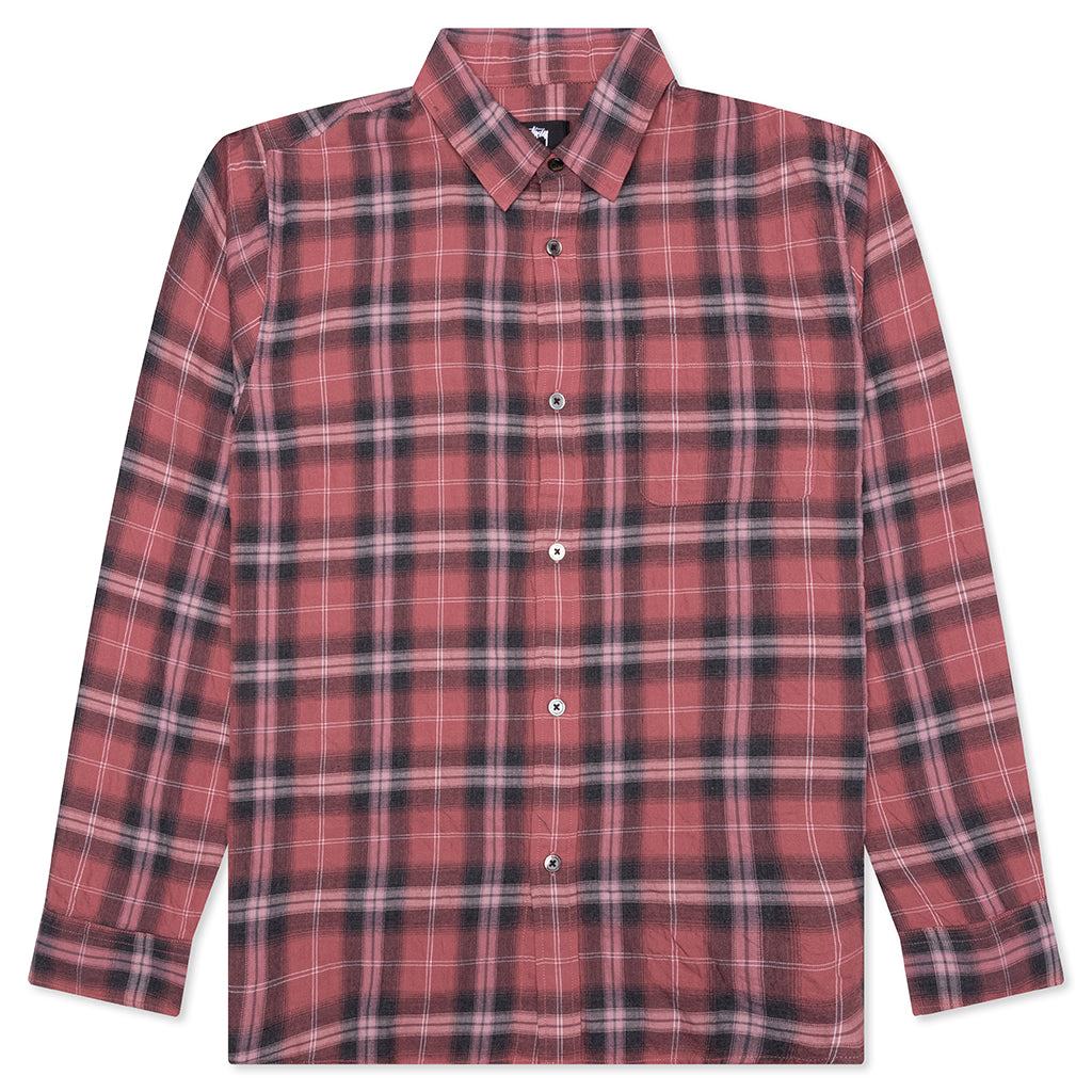 Beach Plaid Shirt Red Feature 