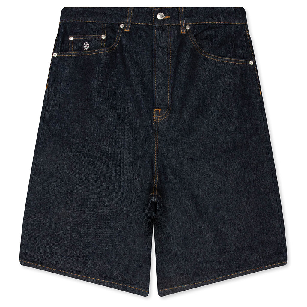 Big Ol Denim Shorts- Rinsed Indigo – Feature