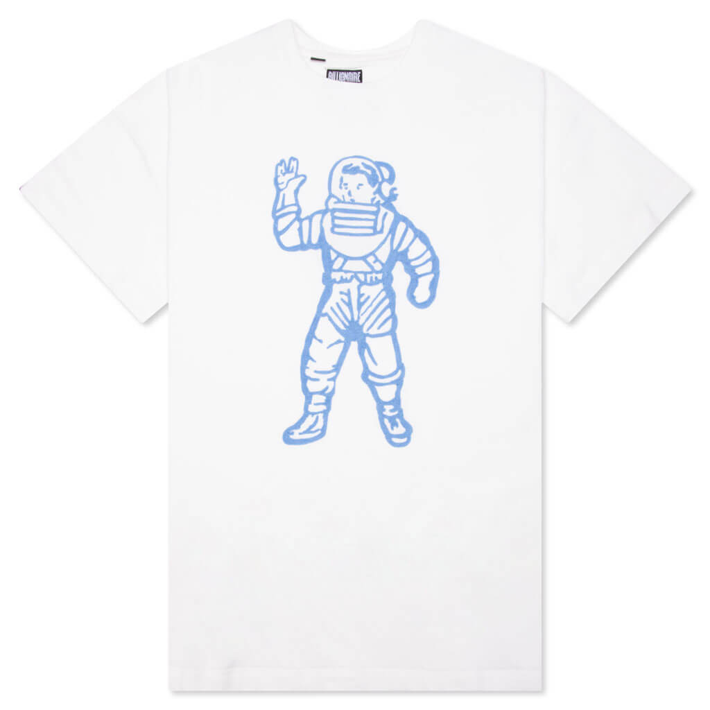 WASHED ASTRO SHORT SLEEVE T - SHIRT GARDENIA